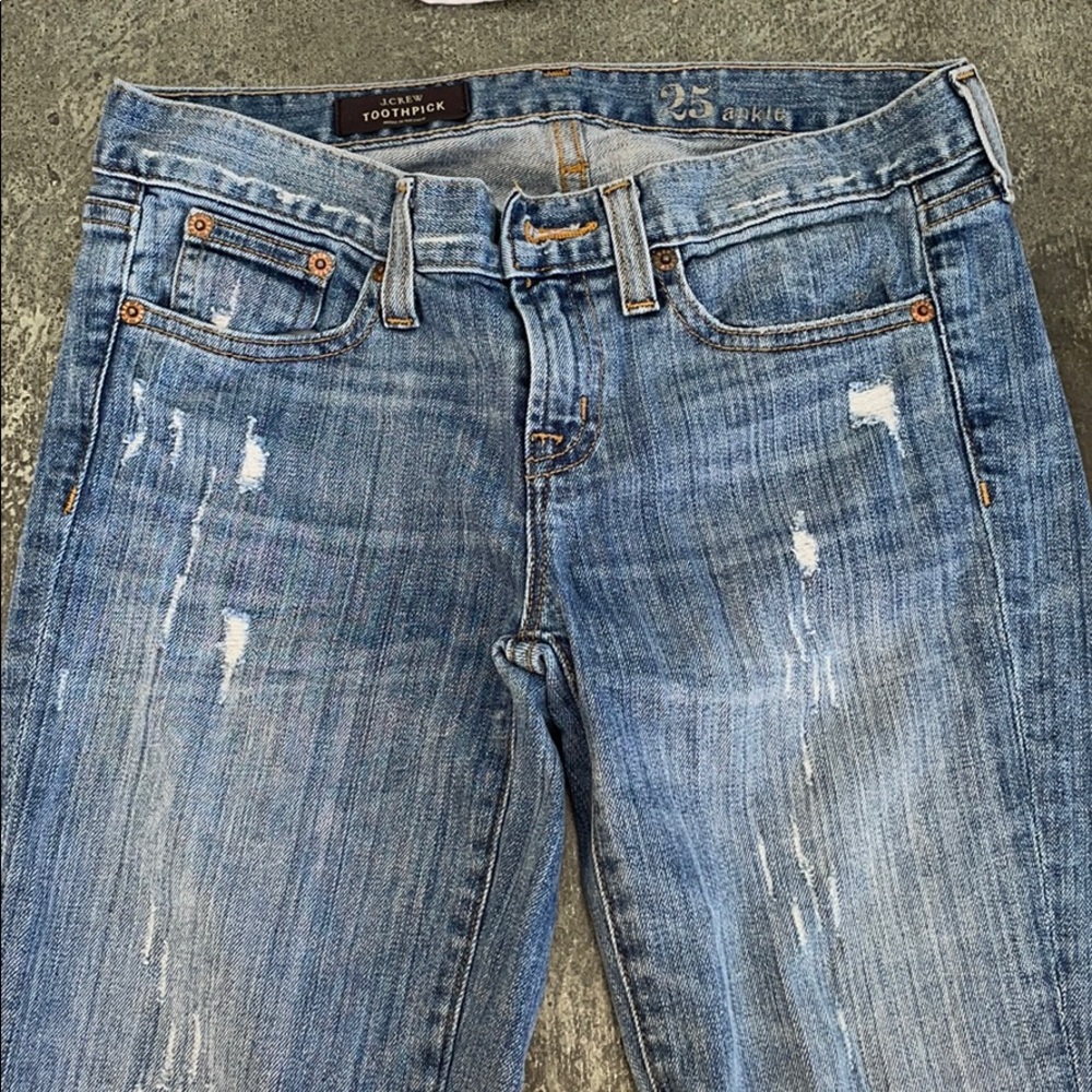 J. Crew toothpick ankle jeans